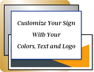 Color Sign Horizontal 6" x 20"