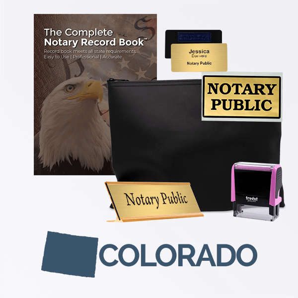 Colorado Pink Deluxe Notary Kit