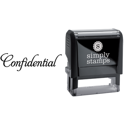 Confidential in Elegant Lettering Business Stamp