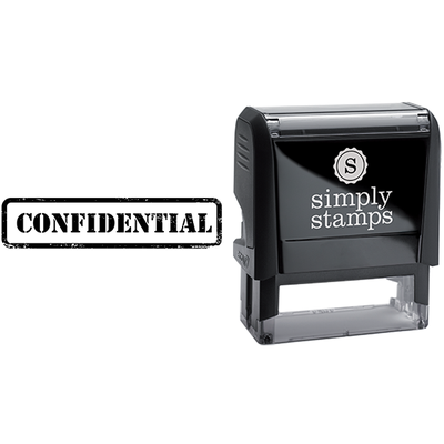 Confidential in Army Stamp Lettering Business Stamp