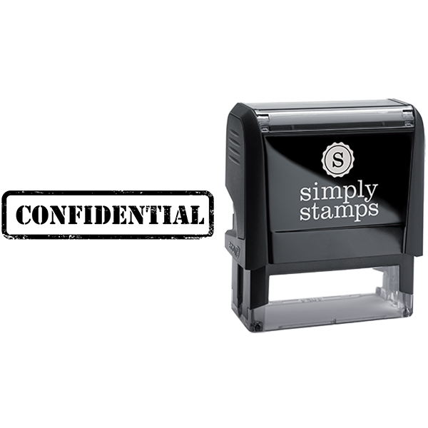 Army Lettering Confidential Business Stamp