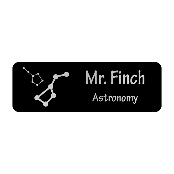 Constellations Astronomy Name Tag
