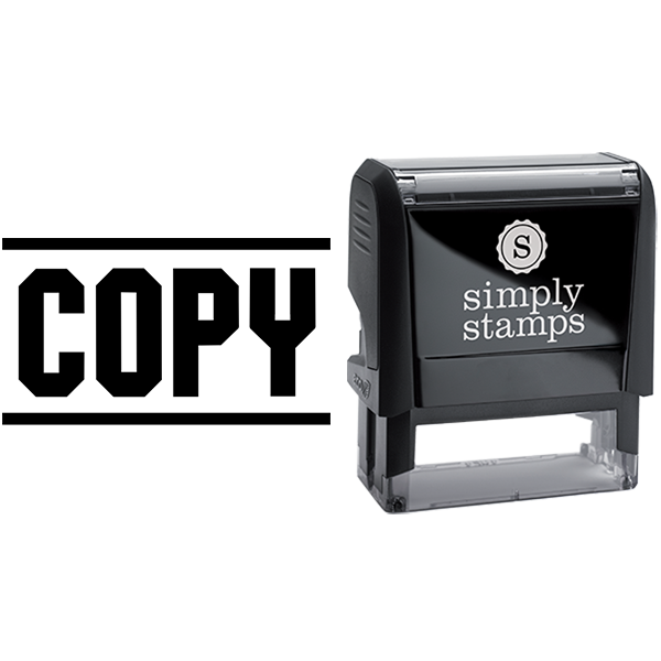 Block Lettering Copy Business Stamp