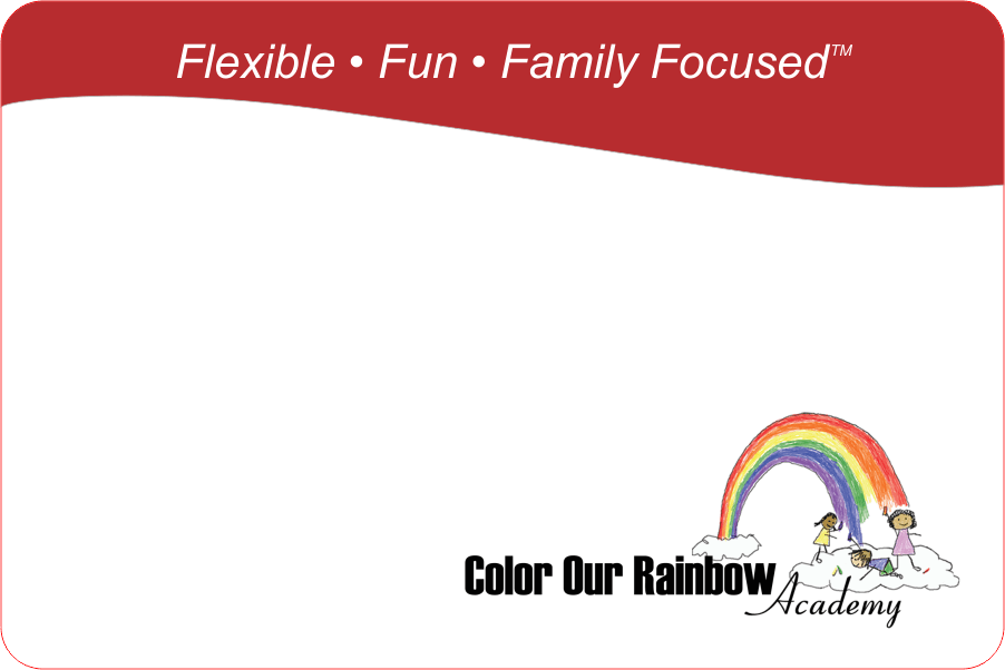 Color Our Rainbow Blank Name Tag