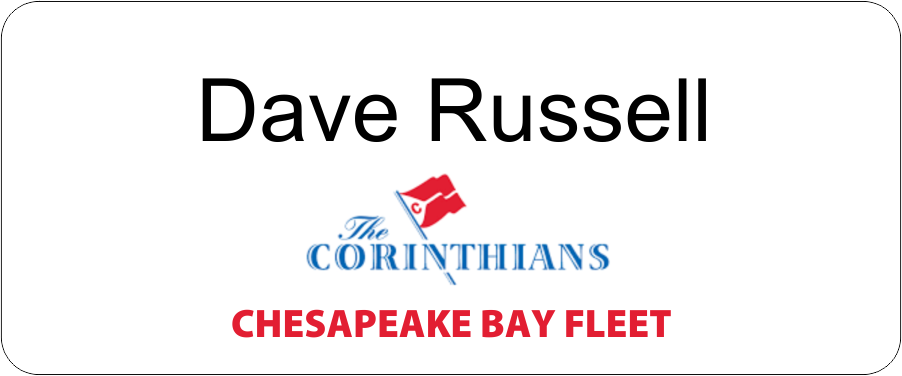 Corinthians 1.25"x3" Chesapeake Bay Fleet Nametag