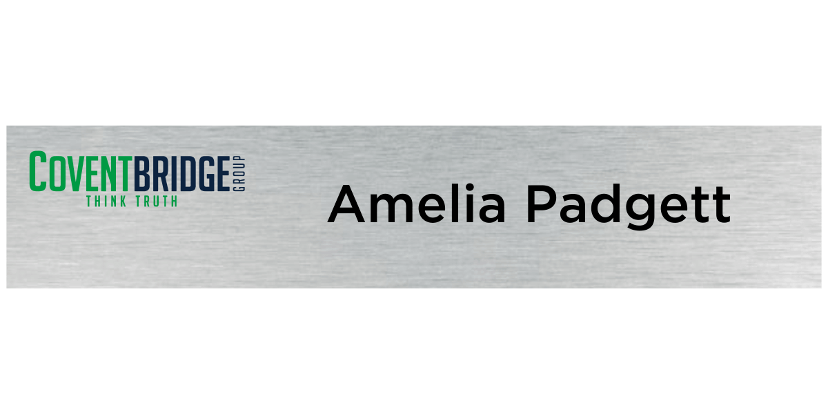 Covent Bridge Group Color Name Plate Insert - 2x10