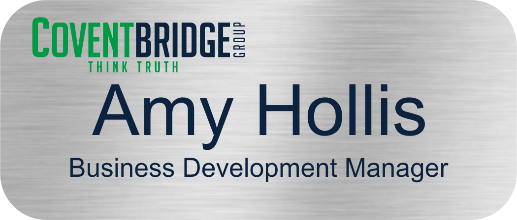 Covent Bridge Group Two Line Logo Name Tag