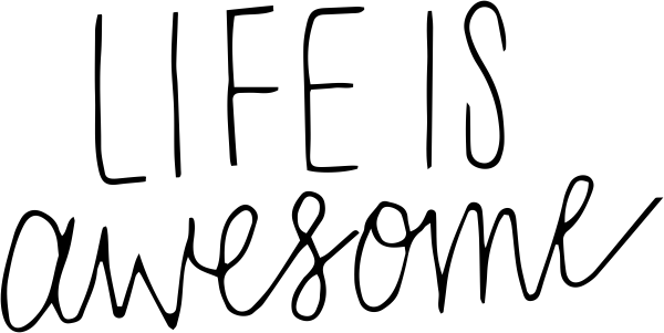Life is Awesome Stamp