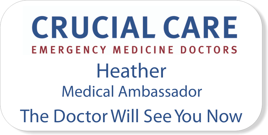 Crucial Care Name Tag