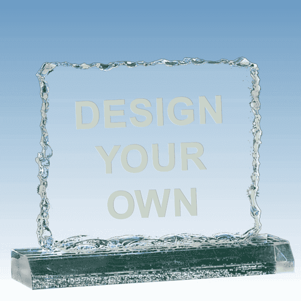A3255 - Crushed Ice Jade Acrylic Award