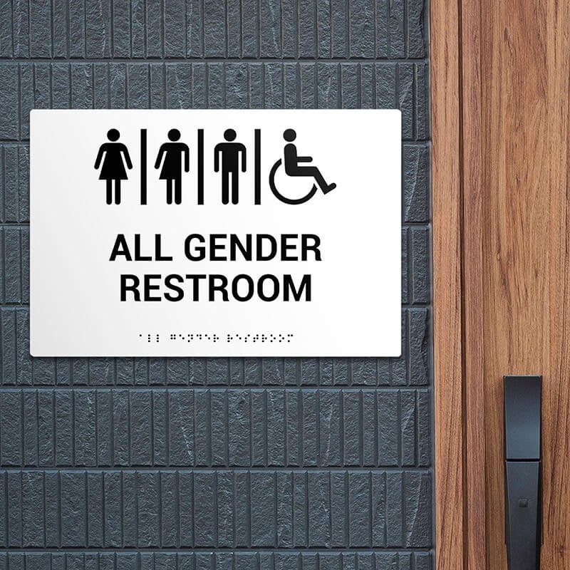 Custom ADA Sign for an all gender restroom Custom ADA Sign for an all gender restroom