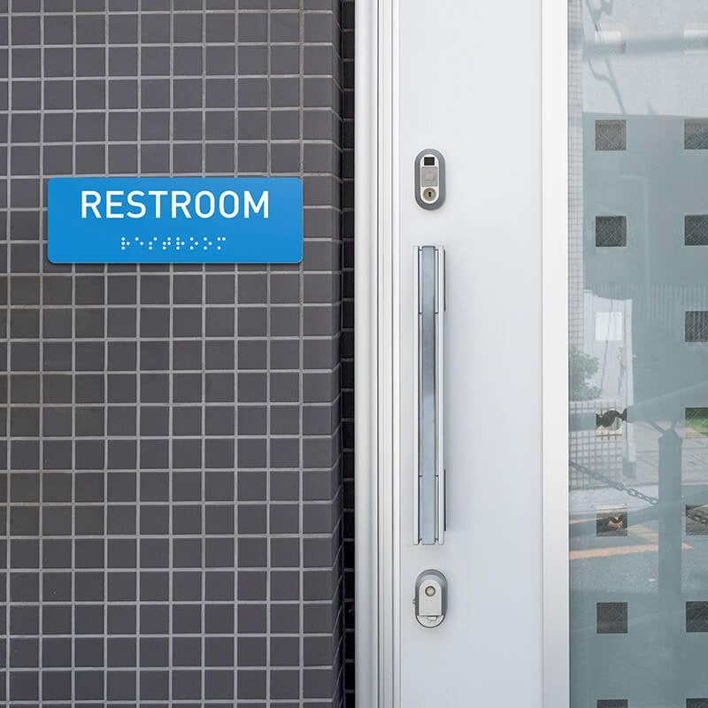 Custom ADA sign for a restroom
