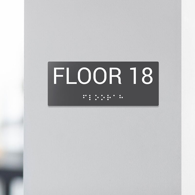 Custom ADA sign for an 18th room Custom ADA sign for an 18th room