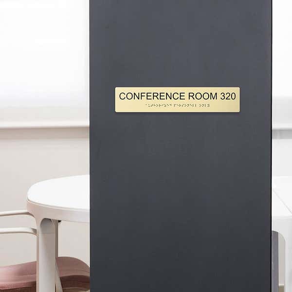 Custom ADA sign for a conference room