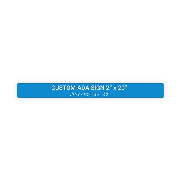ADA 2" x 20" Horizontal Sign