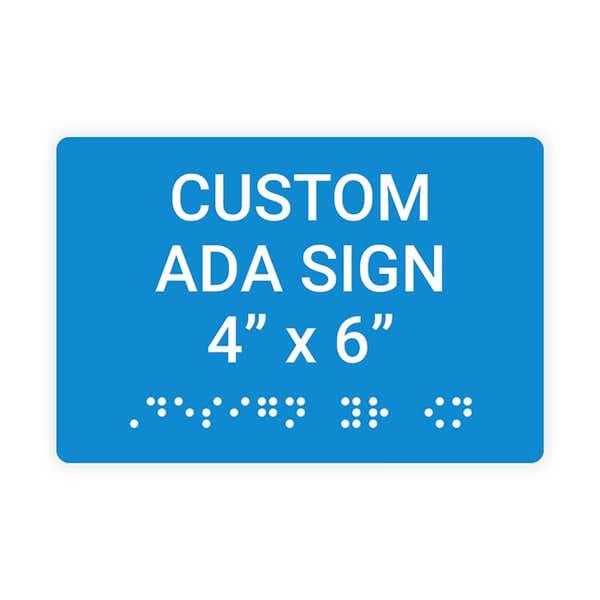 ADA 4" x 6" Horizontal Sign