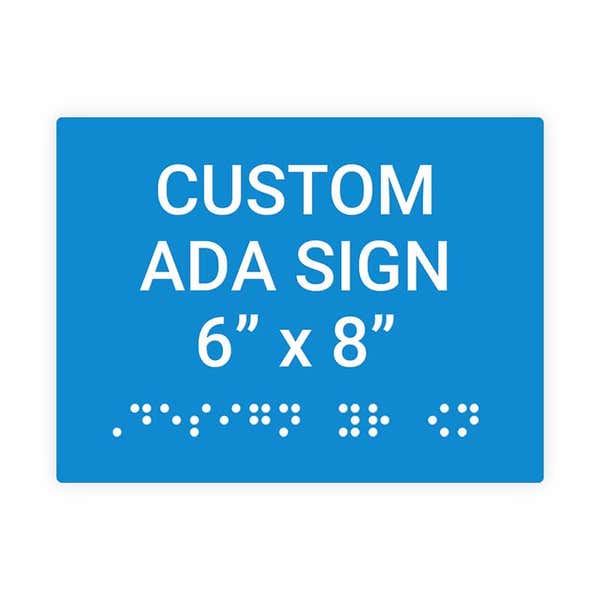 ADA 6" x 8" Horizontal Sign