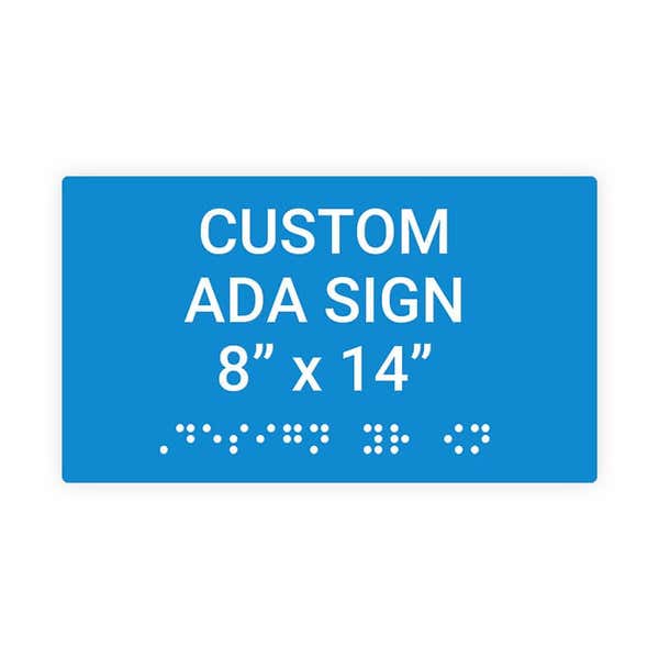 ADA 8" x 14" Horizontal Sign