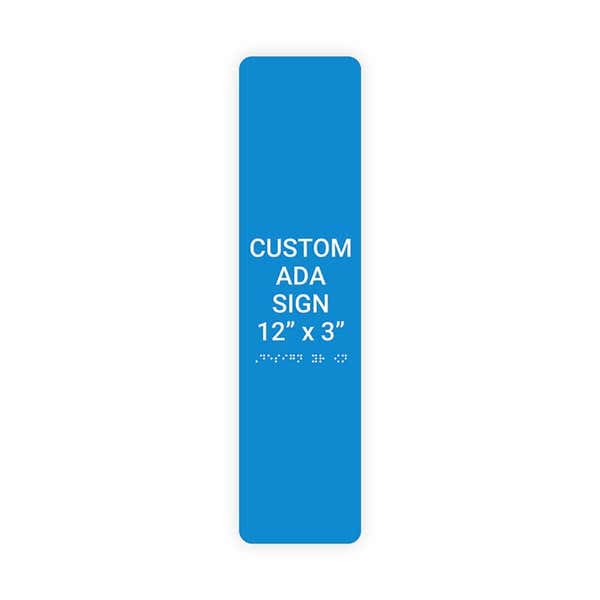 ADA 12" x 3" Vertical Sign