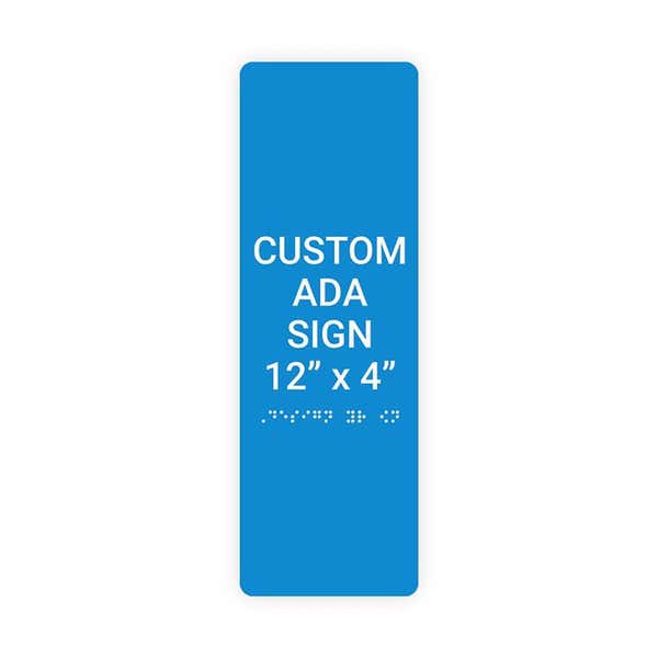 ADA 12" x 4" Vertical Sign