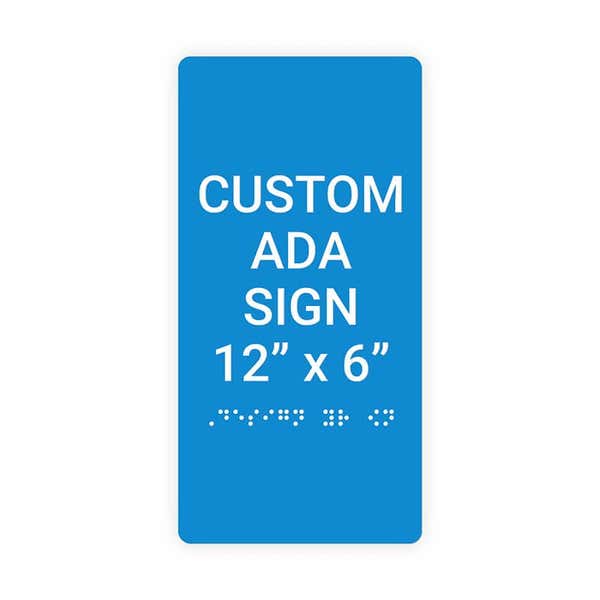 ADA 12" x 6" Vertical Sign