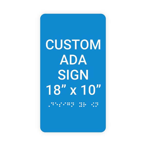 ADA 18" x 10" Vertical Sign