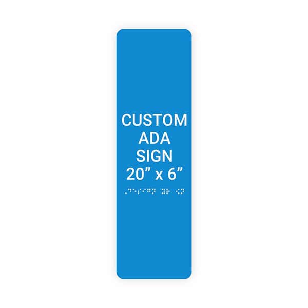 ADA 20" x 6" Vertical Sign