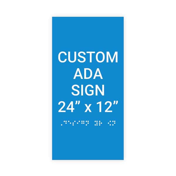 ADA 24" x 12" Vertical Sign
