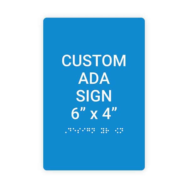 ADA 6" x 4" Vertical Sign