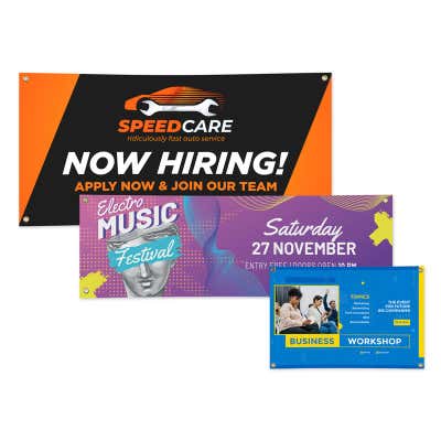 Pick Your Size Custom Vinyl Color Banner