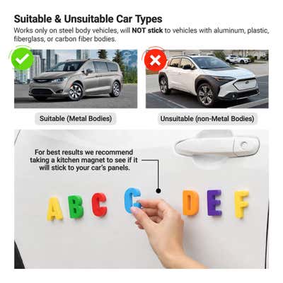 Driving School Magnetic Signs | Set of 2 - alternate view