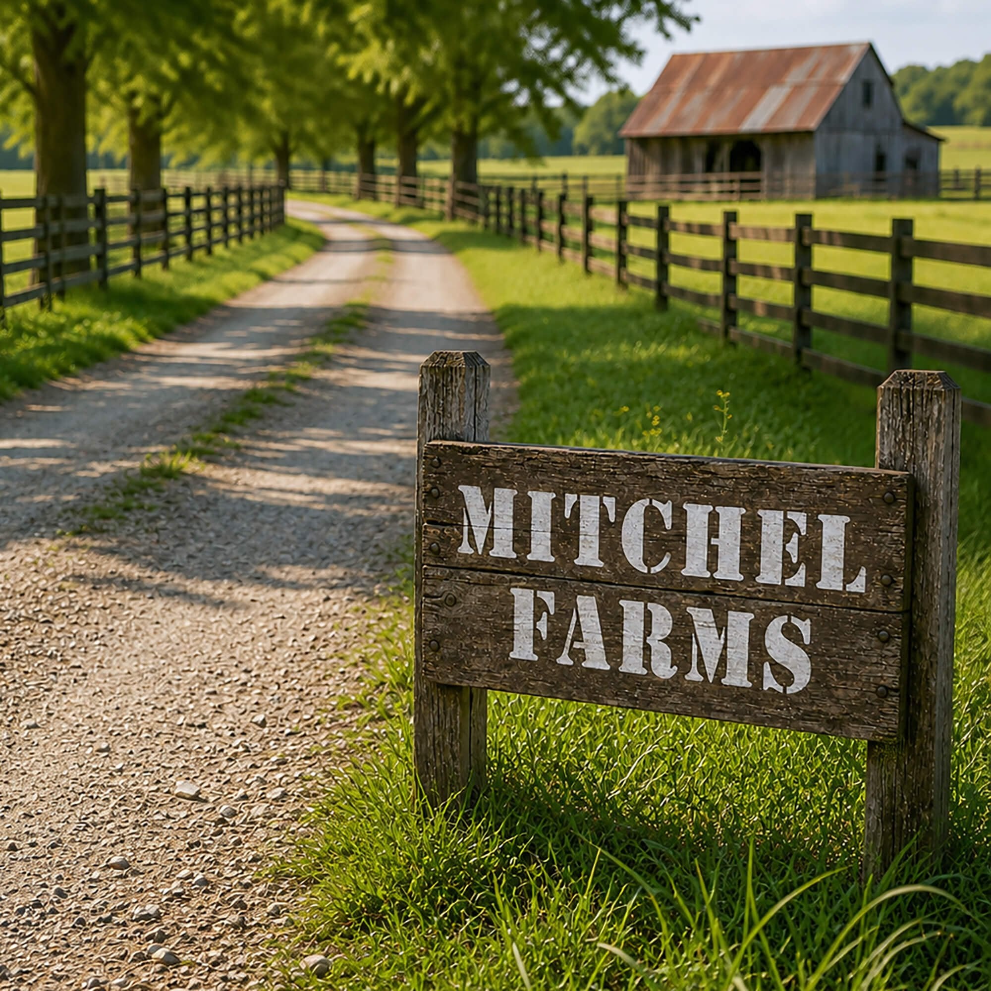 A wooden sign for a farm that was made using a stencil A wooden sign for a farm that was made using a stencil