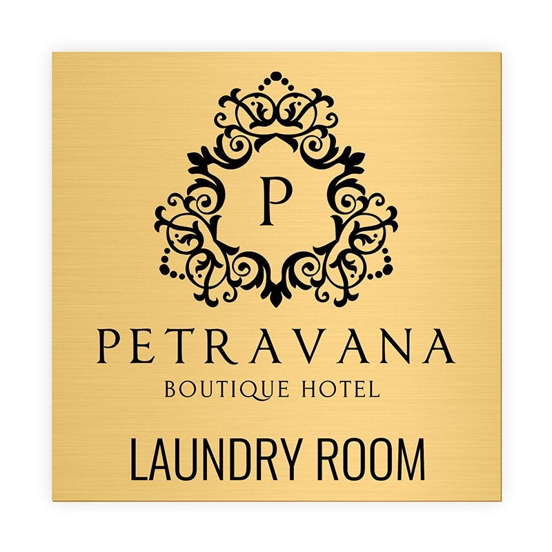 Pick Your Size Custom Horizontal Engraved Brass Sign Over 3