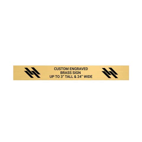  Custom Engraved Brass Plate- Up to 3" Tall
