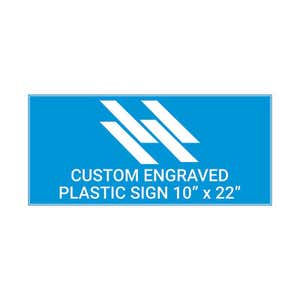 Engraved Sign Horizontal 10" x 22"
