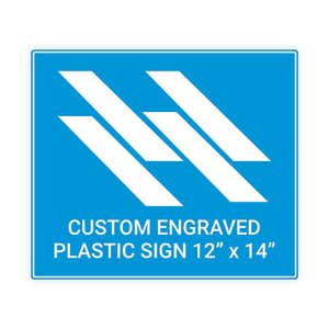 Engraved Sign Horizontal 12" x 14"