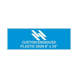 Engraved Sign Horizontal 8" x 24"