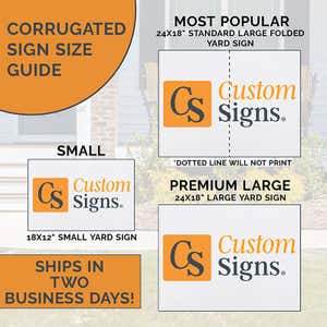 Yard Sign Size Infographic
