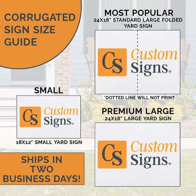 Custom Open House Sign with Arrow - alternate view