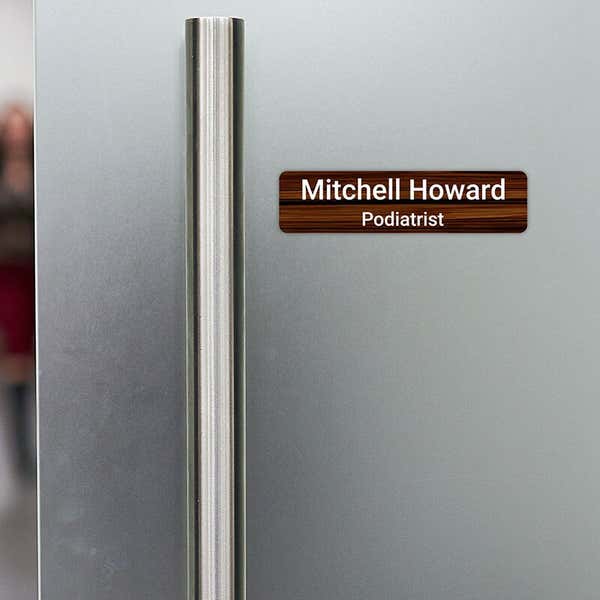 1" x 4" Custom Plastic Sign for a Name Plate