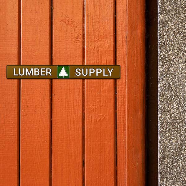 Color 1" x 8" Horizontal Sign