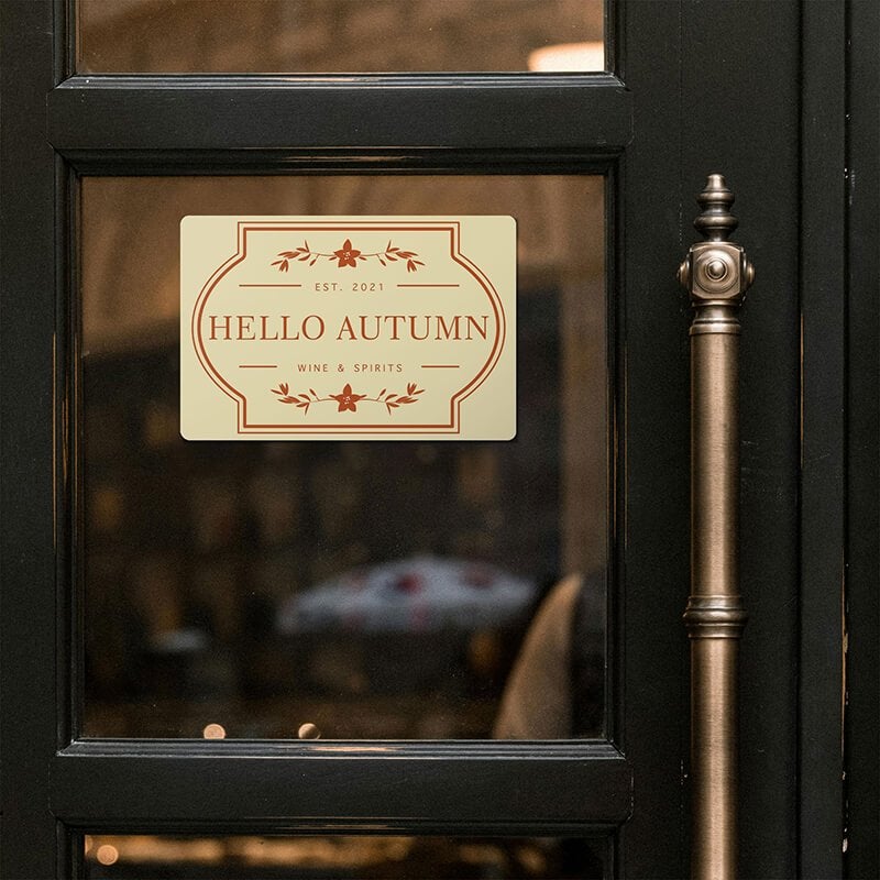 4"x6" Custom Plastic Sign for a Winery 