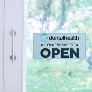 4" x 8" Custom Plastic Sign for an Open Office