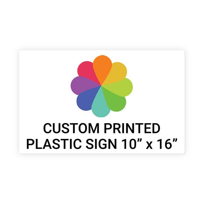 Color Sign Horizontal 10" x 16"