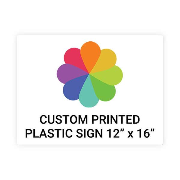 Color 12" x 16" Horizontal Sign