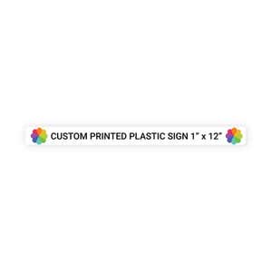 Color Sign Horizontal 1" x 12"