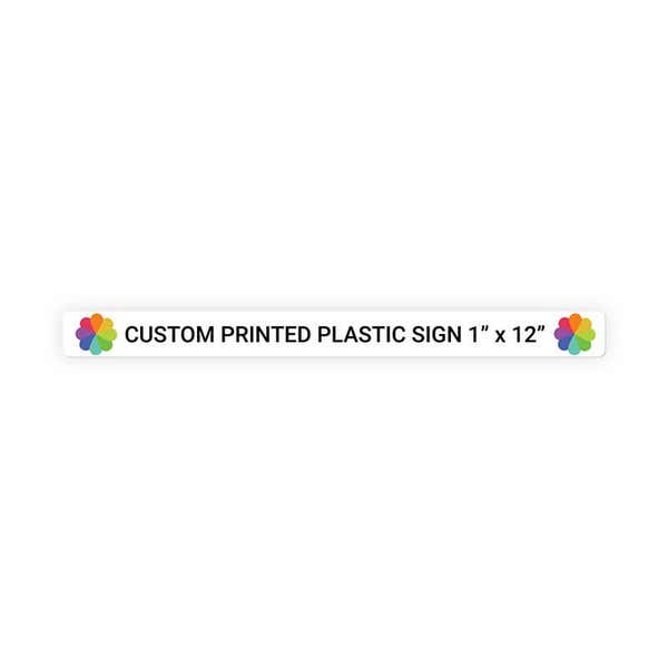 Color Sign Horizontal 1" x 12"