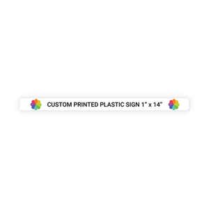 Color Sign Horizontal 1" x 14"