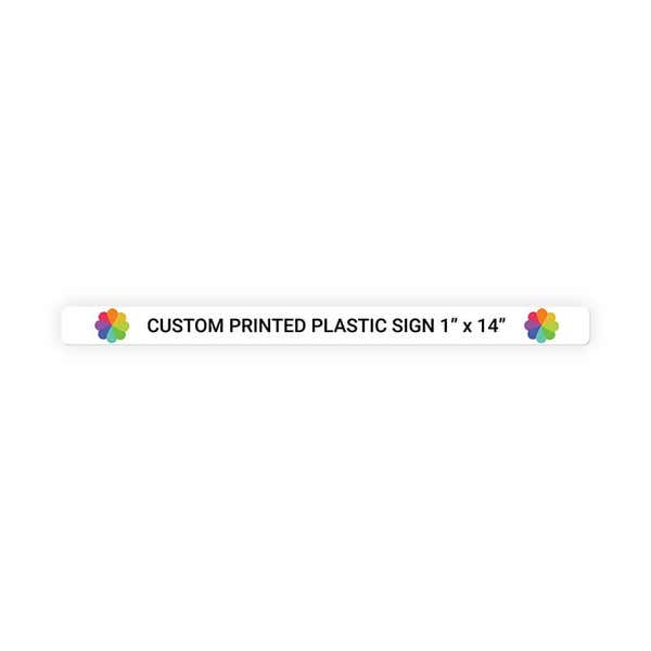 Color Sign Horizontal 1" x 14"