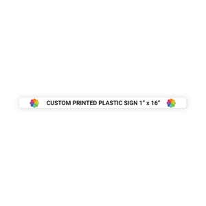 Color Sign Horizontal 1" x 16"